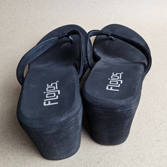 Flojos Womens Brown Olivia Wedge Platform Sandal Summer Neutral Vacation Chunky - Picture 5 of 8